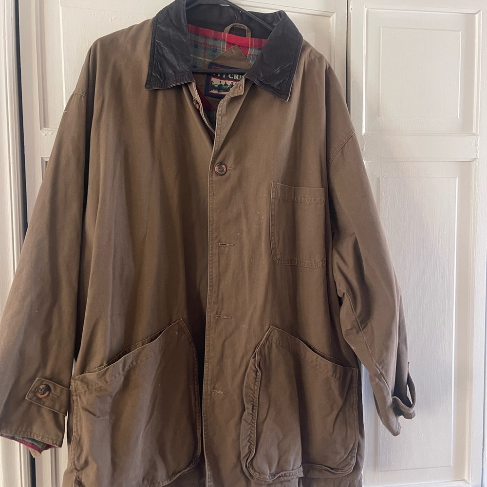 Men's Field Jacket with Black Collar